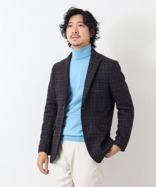 NOLLEY'S goodman（ノーリーズグッドマン）の「《ビジカジ対応》アンチピリング タートルネックニット（ニット/セーター・メンズ・ブルー/ダークネイビー/ホワイト/グレー・L/M）」の21枚目の写真