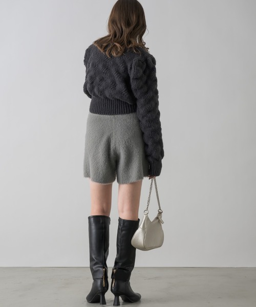 NEUNA(ヌナ)の「シャギーショートパンツ(その他パンツ・レディース・グレー/アイボリー/ブラック・FREE)」の20枚目の写真