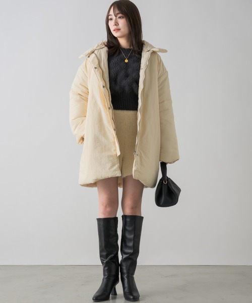 NEUNA(ヌナ)の「シャギーショートパンツ(その他パンツ・レディース・グレー/アイボリー/ブラック・FREE)」の9枚目の写真