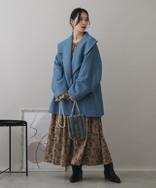 KATHARINE ROSS（キャサリンロス）の「【KATHARINE ROSS】WEB限定 パールチェーンエコファーポシェット（ショルダーバッグ・レディース・ピンク/グレー/グレイッシュベージュ/ミント・MEDIUM）」の11枚目の写真