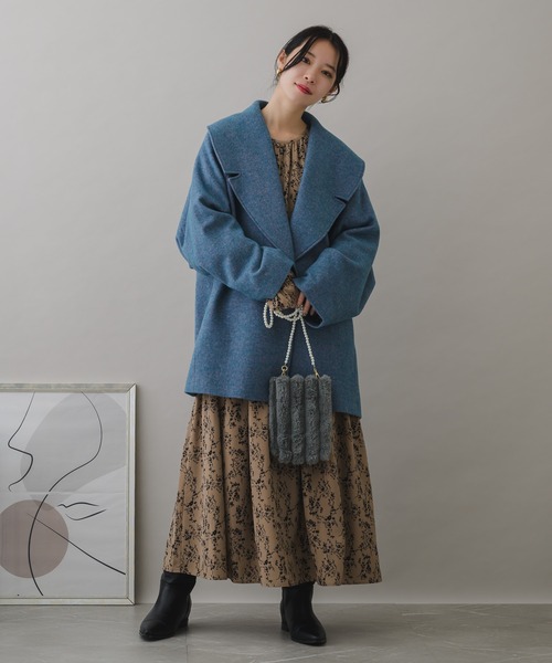 KATHARINE ROSS（キャサリンロス）の「【KATHARINE ROSS】WEB限定 パールチェーンエコファーポシェット（ショルダーバッグ・レディース・ピンク/グレー/グレイッシュベージュ/ミント・MEDIUM）」の12枚目の写真