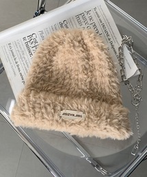 non-hedge(ノンヘッジ)のプレートシャギーニット帽(ニットキャップ/ビーニー)