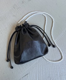 coca（coca） | パールチェーン巾着ミニバック(ショルダーバッグ)