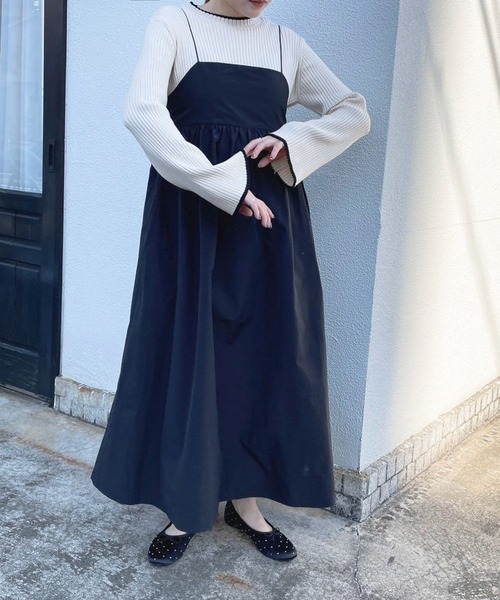 LOWRYS FARM（ローリーズファーム）の「ハイショクハイネックプルオーバーＬＳ　994274（ニット/セーター・レディース・ブルー/ホワイト/その他・FREE）」の4枚目の写真