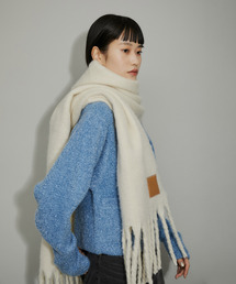 ADAM ET ROPE' | 【WEB限定】シャギーボリュームフリンジマフラー(ストール/ショール)