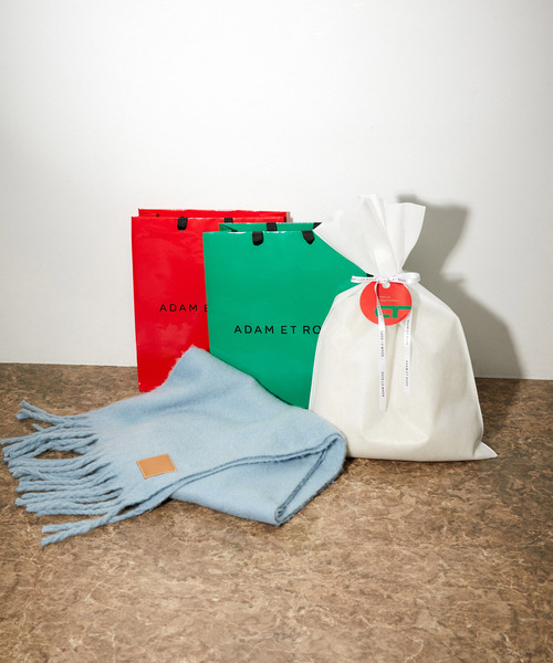 ADAM ET ROPE'（アダムエロペ）の「【WEB限定】シャギーボリュームフリンジマフラー（ストール/ショール・レディース・サックスブルー/ベージュ系その他/イエロー/オフホワイト/オレンジ・FREE）」の12枚目の写真