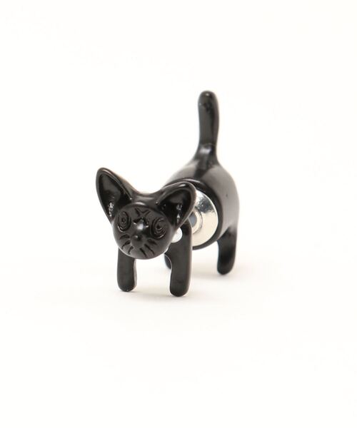 Coo+i（クーイ）の「【片耳用】3D黒猫ピアス（ピアス（片耳用））」 - WEAR