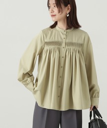 N.（N. Natural Beauty Basic） | ◆フロントボタンタックブラウス(シャツ/ブラウス)