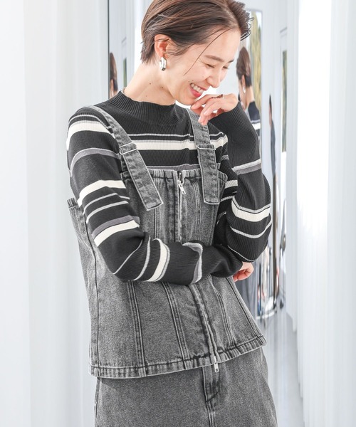 LEPSIM(レプシィム)の「デニムビスチェ 987186(ベスト・レディース・ブラック系その他/インディゴブルー・FREE)」の17枚目の写真