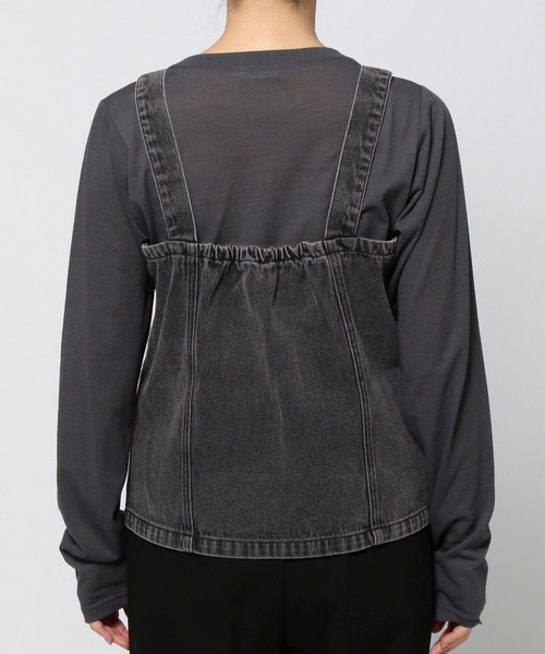 LEPSIM(レプシィム)の「デニムビスチェ 987186(ベスト・レディース・ブラック系その他/インディゴブルー・FREE)」の8枚目の写真