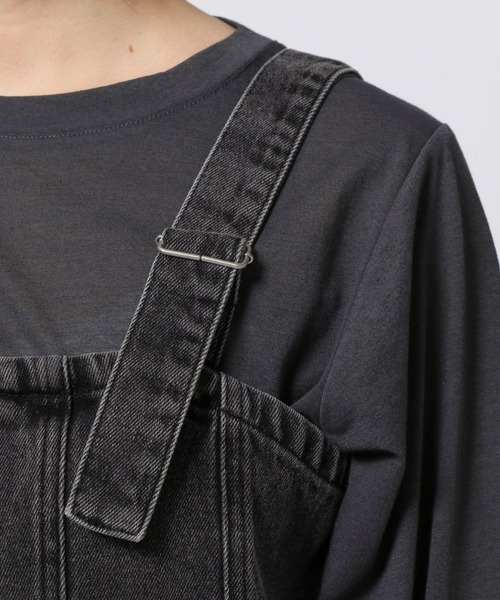 LEPSIM(レプシィム)の「デニムビスチェ 987186(ベスト・レディース・ブラック系その他/インディゴブルー・FREE)」の10枚目の写真