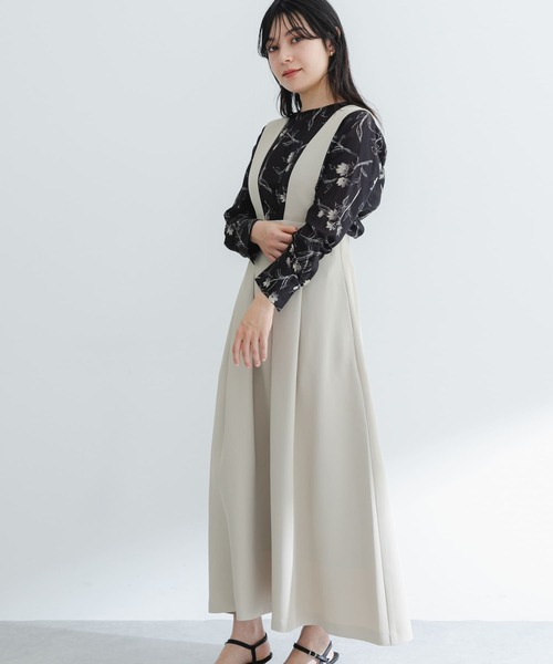 URBAN RESEARCH ROSSO WOMEN（アーバンリサーチ　ロッソ）の「マルチWAYハイウエストフレアスカート（スカート・レディース・ブラック/ライトベージュ・36/38）」の21枚目の写真