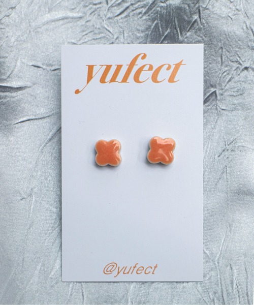 yufect（ユフェクト）の「【Yu】【it】【yufect】 タイルモーチーフピアス（ピアス（両耳用）・レディース・ホワイト/ブルー/オレンジ/オレンジ系その他/レッド/ブラウン/ワインレッド・FREE）」の11枚目の写真