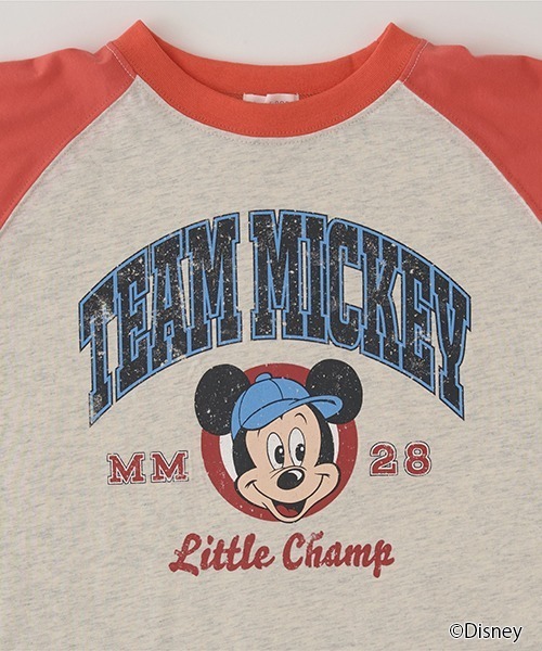 Disney（ディズニー）の「【Disney】【型崩れしないやわらかコットン】ラグランプリントTシャツ（Tシャツ/カットソー・キッズ・レッド/モスグリーン/ネイビー/チャコール・100cm/110cm/120cm/130cm/140cm/150cm）」の10枚目の写真