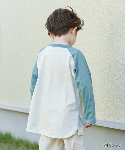 Disney（ディズニー）の「【Disney】【型崩れしないやわらかコットン】ラグランプリントTシャツ（Tシャツ/カットソー・キッズ・レッド/モスグリーン/ネイビー/チャコール・100cm/110cm/120cm/130cm/140cm/150cm）」の8枚目の写真