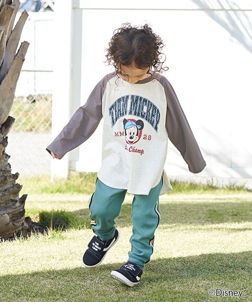 Disney（ディズニー）の「【Disney】【型崩れしないやわらかコットン】ラグランプリントTシャツ（Tシャツ/カットソー・キッズ・レッド/モスグリーン/ネイビー/チャコール・100cm/110cm/120cm/130cm/140cm/150cm）」の13枚目の写真