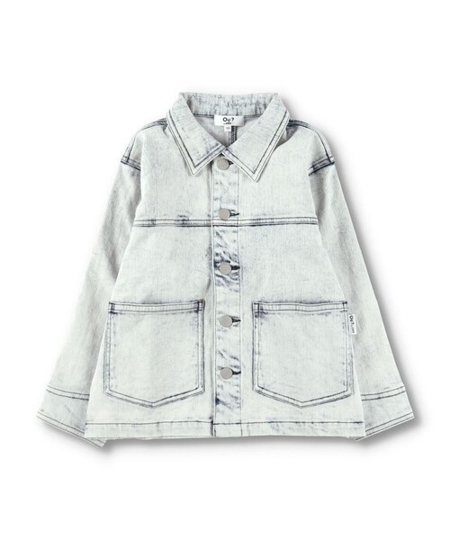 EDWIN（エドウィン）の「【Ou? by EDWIN】ブリーチデニムジャケット（デニムジャケット・キッズ・ブルー・150/100/110/130/120/140）」の11枚目の写真