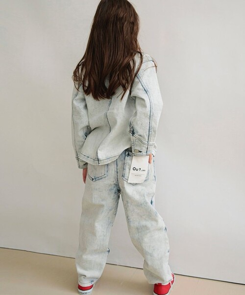 EDWIN（エドウィン）の「【Ou? by EDWIN】ブリーチデニムジャケット（デニムジャケット・キッズ・ブルー・150/100/110/130/120/140）」の13枚目の写真