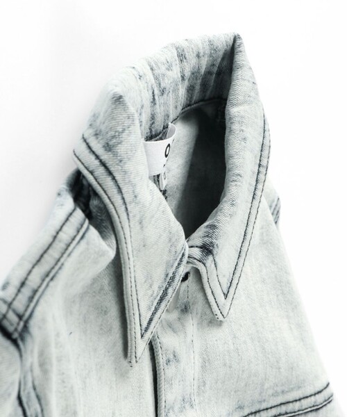 EDWIN（エドウィン）の「【Ou? by EDWIN】ブリーチデニムジャケット（デニムジャケット・キッズ・ブルー・150/100/110/130/120/140）」の7枚目の写真