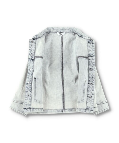 EDWIN（エドウィン）の「【Ou? by EDWIN】ブリーチデニムジャケット（デニムジャケット・キッズ・ブルー・150/100/110/130/120/140）」の8枚目の写真