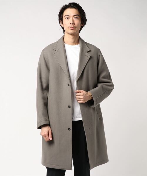 スティーブンアラン チェックチェスターコート ライトアウター