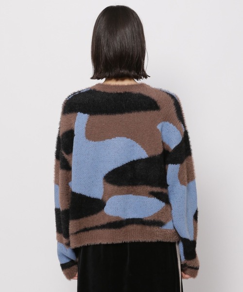 niko and...(ニコアンド)の「フェザーアート柄ニットプルオーバー(ニット/セーター・レディース・ピンク/ブルー/アイボリー・FREE)」の10枚目の写真