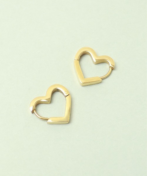 ieLS（イエルズ）の「金属アレルギー対応「ieLS」ステンレス　ハートフープピアス（ピアス（両耳用）・レディース・シルバー/ゴールド・ONE SIZE）」の4枚目の写真