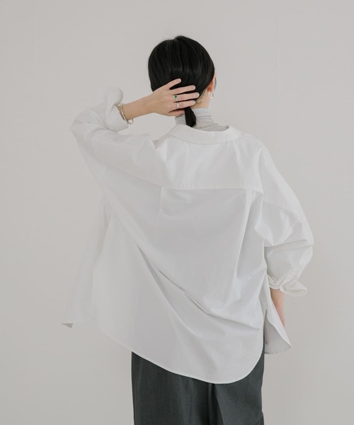 URBAN RESEARCH(アーバンリサーチ)の「オックスオーバーシャツ(シャツ/ブラウス・レディース・イエロー/ストライプ/オフホワイト・FREE)」の8枚目の写真