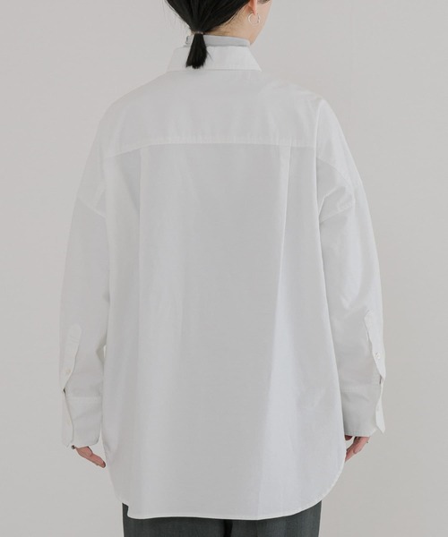 URBAN RESEARCH(アーバンリサーチ)の「オックスオーバーシャツ(シャツ/ブラウス・レディース・イエロー/ストライプ/オフホワイト・FREE)」の13枚目の写真