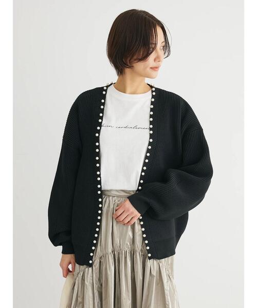 ELENCARE DUE(エレンカーレデュエ)の「・ELENCARE DUEパールトッパーカーディガン(カーディガン/ボレロ・レディース・グレー/イエロー/アイボリー/ブラック・FREE)」の22枚目の写真