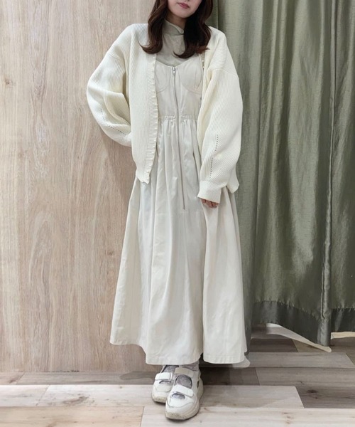 ELENCARE DUE(エレンカーレデュエ)の「・ELENCARE DUEパールトッパーカーディガン(カーディガン/ボレロ・レディース・グレー/イエロー/アイボリー/ブラック・FREE)」の9枚目の写真