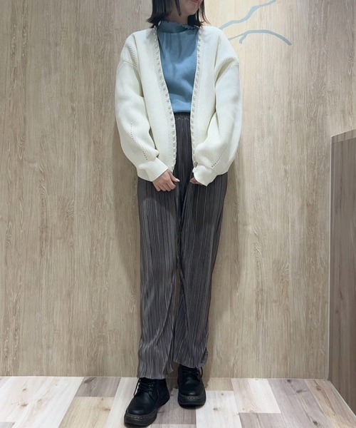 ELENCARE DUE(エレンカーレデュエ)の「・ELENCARE DUEパールトッパーカーディガン(カーディガン/ボレロ・レディース・グレー/イエロー/アイボリー/ブラック・FREE)」の11枚目の写真