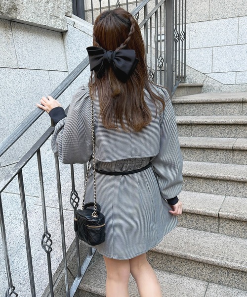 セール】ビジューカラーミニワンピース【ZOZOTOWN限定アイテム