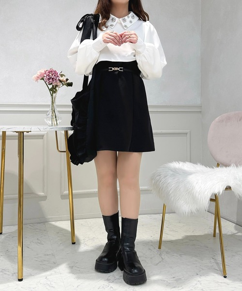 apres jour(アプレジュール)の「ビジューカラーミニワンピース【ZOZOTOWN限定アイテム】(ワンピース・レディース・ブラック系その他2/ブラック系その他/ホワイト系その他・X-LARGE/フリー)」の18枚目の写真