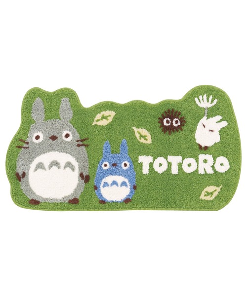 スタジオジブリ（スタジオジブリ）の「GHIBLI / ジブリ となりのトトロ ネコバス 停車 アクセントマット 玄関マット accentmat CNI（ラグ/マット・レディース・グリーン/ブラウン・FREE）」の4枚目の写真