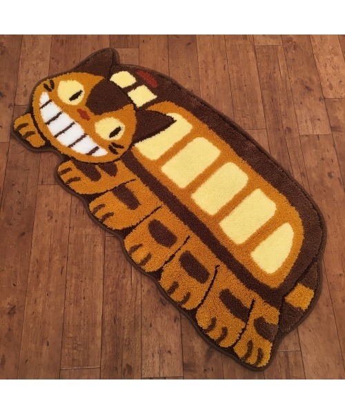スタジオジブリ（スタジオジブリ）の「GHIBLI / ジブリ となりのトトロ ネコバス 停車 アクセントマット 玄関マット accentmat CNI（ラグ/マット・レディース・グリーン/ブラウン・FREE）」の7枚目の写真