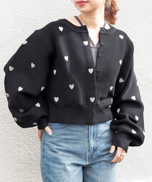 tiptop（ティップトップ）の「アソートモチーフショートカーディガン（カーディガン/ボレロ・レディース・ベージュ/ホワイト系その他/アイボリー/ブラック/チャコールグレー/ブラック系その他・FREE）」の16枚目の写真