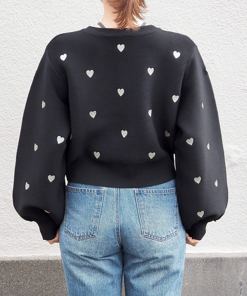 tiptop（ティップトップ）の「アソートモチーフショートカーディガン（カーディガン/ボレロ・レディース・ベージュ/ホワイト系その他/アイボリー/ブラック/チャコールグレー/ブラック系その他・FREE）」の9枚目の写真