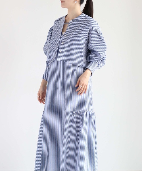 【極美品】ANAYI ノースリーブ　ストライプ　シャツワンピース　36 ANAYI（ワンピース）のフリマアイテム一覧