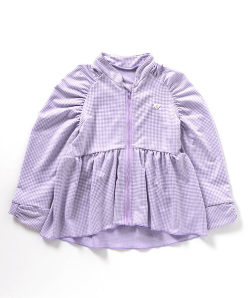 apres les cours(アプレレクール)の「【UVカット】ペプラムチュニックラッシュガード(ラッシュガード・キッズ・サックスブルー/ラベンダー・80/90/100/110/120/130/140)」の6枚目の写真