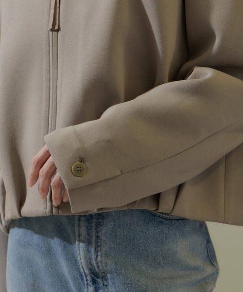 SALON adam et rope'（サロン アダム エ ロペ）の「[24SS]クロップドコクーンブルゾン【洗える】（ブルゾン・レディース・ブラック/ベージュ系その他・FREE）」の11枚目の写真