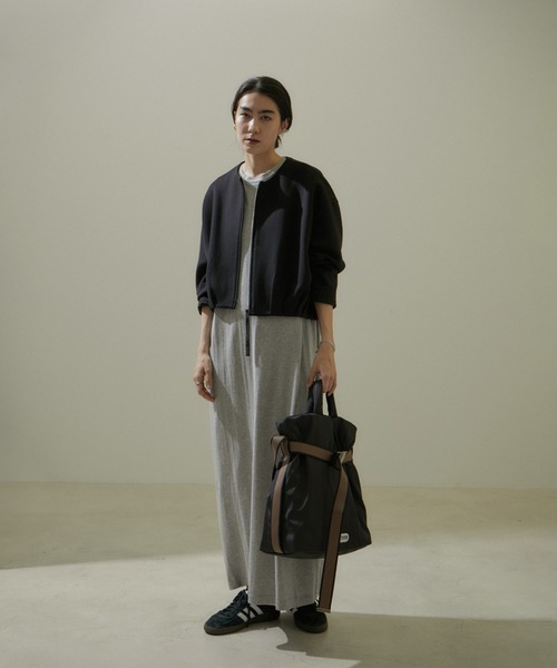 SALON adam et rope'（サロン アダム エ ロペ）の「[24SS]クロップドコクーンブルゾン【洗える】（ブルゾン・レディース・ブラック/ベージュ系その他・FREE）」の17枚目の写真