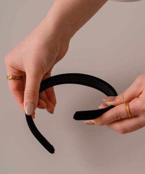 muku（ムク）の「KATYUSYA/VELOUR（カチューシャ・レディース・ブラック×ゴールド/ゴールド×ブラウン・FREE）」の14枚目の写真