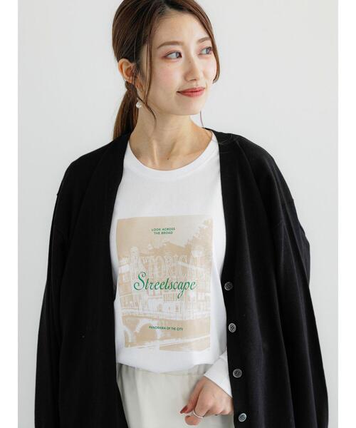 Te chichi（テチチ）の「フォトプリントロンTee（Tシャツ/カットソー・レディース・ベージュ/オフホワイト/ブラック・F）」の10枚目の写真