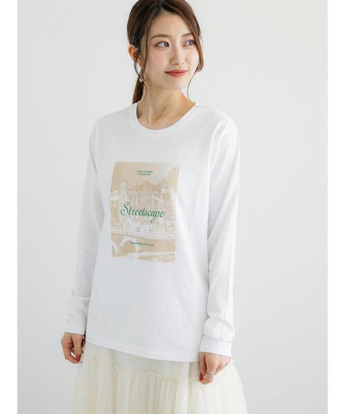 Te chichi（テチチ）の「フォトプリントロンTee（Tシャツ/カットソー・レディース・ベージュ/オフホワイト/ブラック・F）」の11枚目の写真