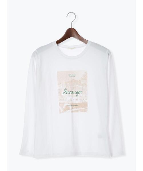 Te chichi（テチチ）の「フォトプリントロンTee（Tシャツ/カットソー・レディース・ベージュ/オフホワイト/ブラック・F）」の16枚目の写真