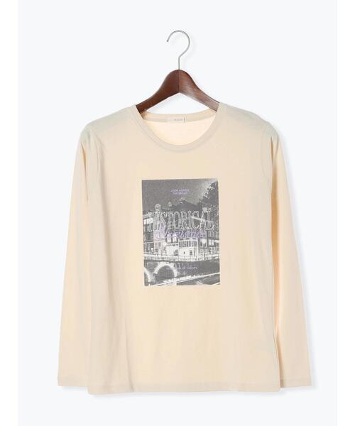 Te chichi（テチチ）の「フォトプリントロンTee（Tシャツ/カットソー・レディース・ベージュ/オフホワイト/ブラック・F）」の17枚目の写真