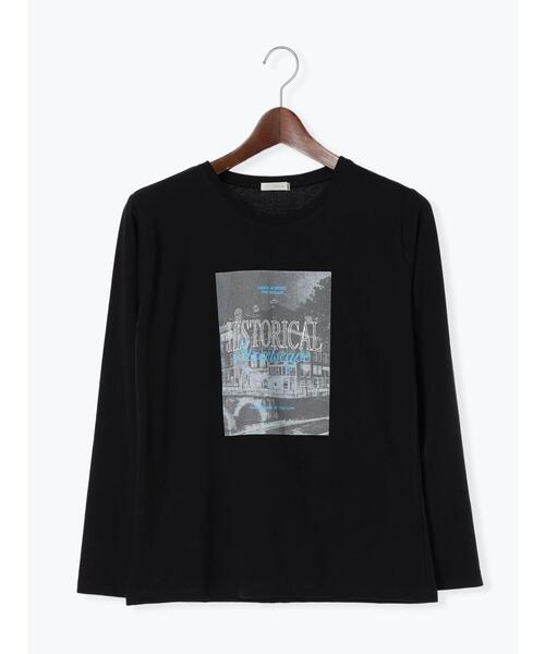 Te chichi（テチチ）の「フォトプリントロンTee（Tシャツ/カットソー・レディース・ベージュ/オフホワイト/ブラック・F）」の18枚目の写真