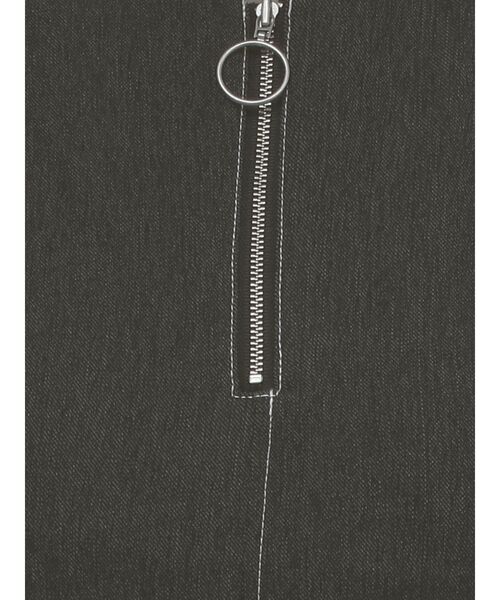 MURUA(ムルーア)の「ハーフジップタイトワンピース(ワンピース・レディース・ブラック/カーキ/インディゴブルー・1/2)」の16枚目の写真