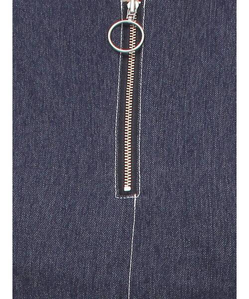 MURUA(ムルーア)の「ハーフジップタイトワンピース(ワンピース・レディース・ブラック/カーキ/インディゴブルー・1/2)」の18枚目の写真